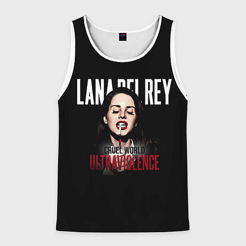 Мужская майка без рукавов Cruel World Ultraviolence / 3D-Белый – фото 1