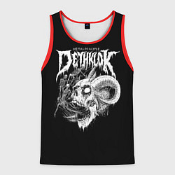 Майка-безрукавка мужская Dethklok: Goat Skull, цвет: 3D-красный
