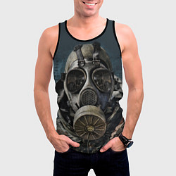 Майка-безрукавка мужская STALKER: Mask, цвет: 3D-черный — фото 2