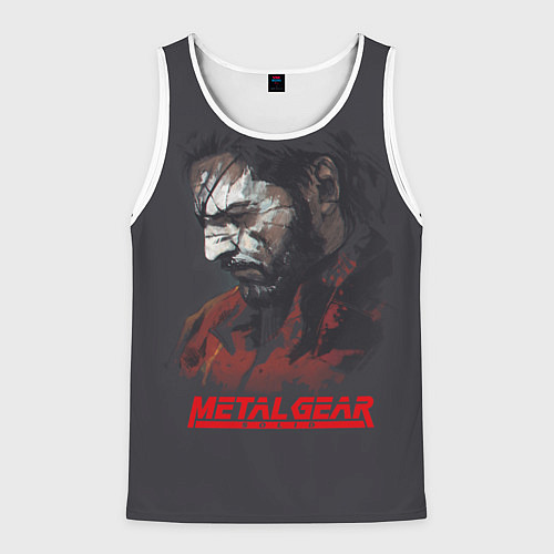 Мужская майка без рукавов Metal Gear Solid / 3D-Белый – фото 1