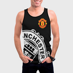 Майка-безрукавка мужская Man United: Black Collection, цвет: 3D-черный — фото 2