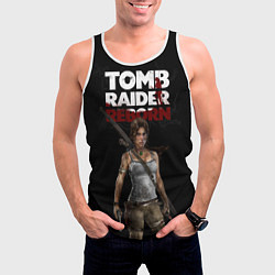 Майка-безрукавка мужская TOMB RAIDER, цвет: 3D-белый — фото 2