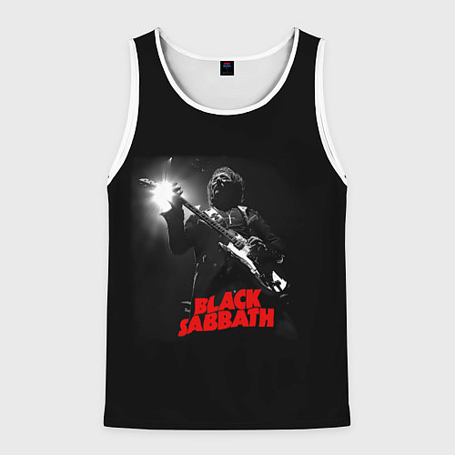 Мужская майка без рукавов Black Sabbath / 3D-Белый – фото 1