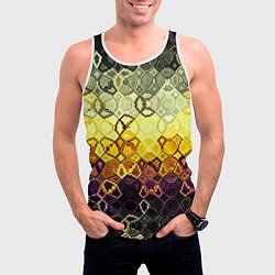 Майка-безрукавка мужская Фрактальный мир, цвет: 3D-белый — фото 2