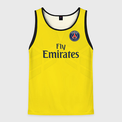 Мужская майка без рукавов PSG FC: Neymar Away 17/18 / 3D-Черный – фото 1