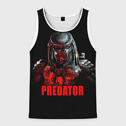 Майка-безрукавка мужская Iron Predator, цвет: 3D-белый