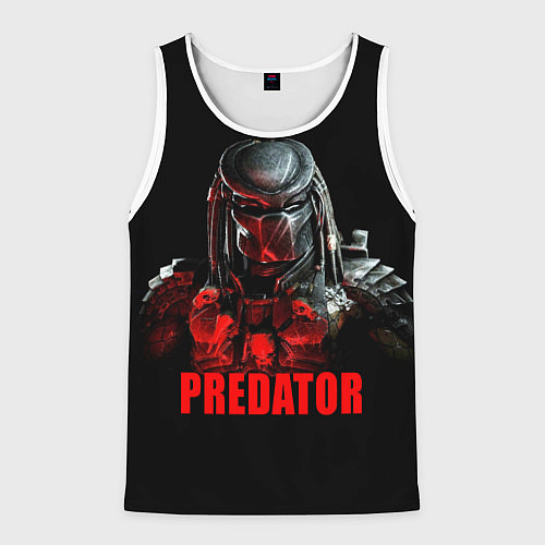 Мужская майка без рукавов Iron Predator / 3D-Белый – фото 1