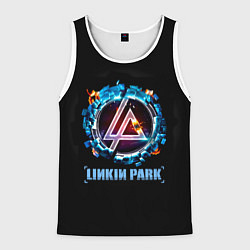Майка-безрукавка мужская Linkin Park: Engine, цвет: 3D-белый