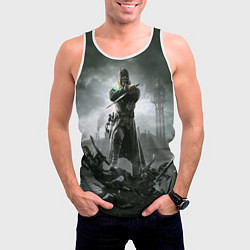 Майка-безрукавка мужская Dishonored 2, цвет: 3D-белый — фото 2