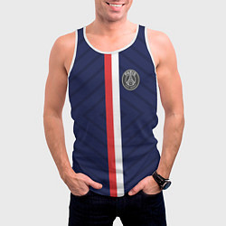 Майка-безрукавка мужская FC PSG: Paris, цвет: 3D-белый — фото 2