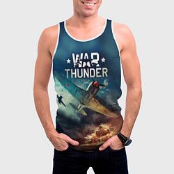 Майка-безрукавка мужская Гром войны, цвет: 3D-белый — фото 2