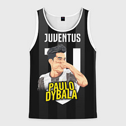 Майка-безрукавка мужская FC Juventus: Paulo Dybala, цвет: 3D-белый