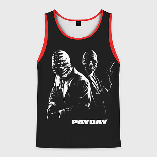 Мужская майка без рукавов Payday / 3D-Красный – фото 1