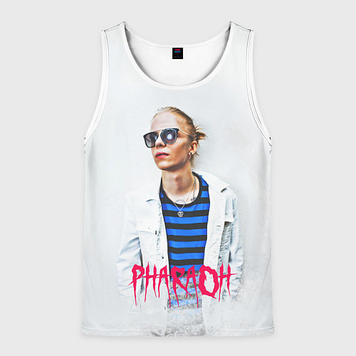 Мужская майка без рукавов Pharaoh: White side / 3D-Белый – фото 1