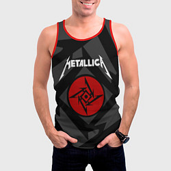 Майка-безрукавка мужская Metallica Star, цвет: 3D-красный — фото 2