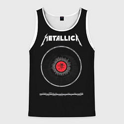 Майка-безрукавка мужская Metallica Vinyl, цвет: 3D-белый