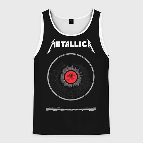 Мужская майка без рукавов Metallica Vinyl / 3D-Белый – фото 1