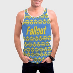 Майка-безрукавка мужская Fallout: Danger Radiation, цвет: 3D-белый — фото 2