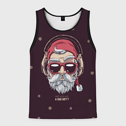 Мужская майка без рукавов Who was a bad boy?