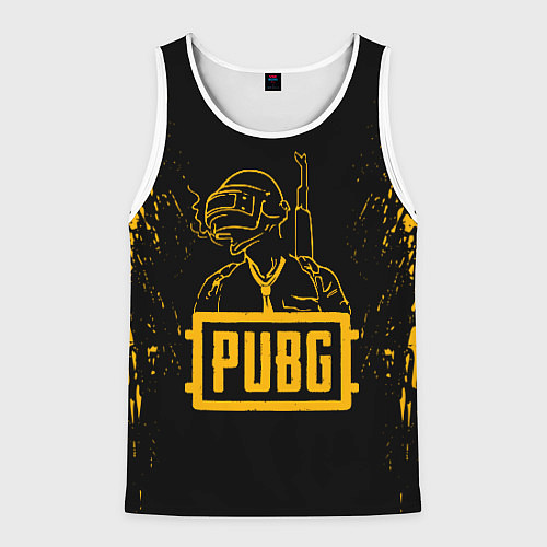 Мужская майка без рукавов PUBG: Black Soldier / 3D-Белый – фото 1