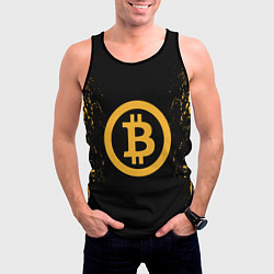 Майка-безрукавка мужская Bitcoin Master, цвет: 3D-черный — фото 2