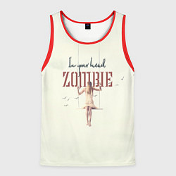 Майка-безрукавка мужская In youe head Zombie, цвет: 3D-красный