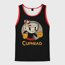 Майка-безрукавка мужская Cuphead: Mugman, цвет: 3D-красный