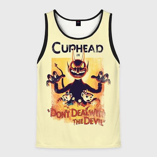 Мужская майка без рукавов Cuphead: Magic of the Devil / 3D-Черный – фото 1