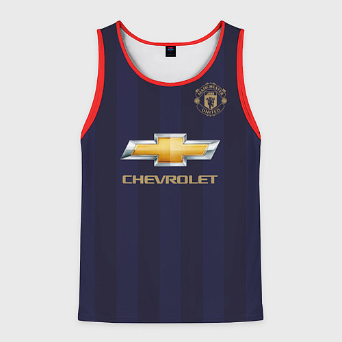 Мужская майка без рукавов FC MU: Pogba Away 18/19 / 3D-Красный – фото 1