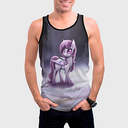 Майка-безрукавка мужская Violet Pony, цвет: 3D-черный — фото 2