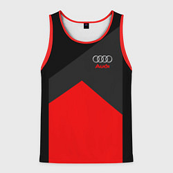 Майка-безрукавка мужская Audi: Red Sport, цвет: 3D-красный