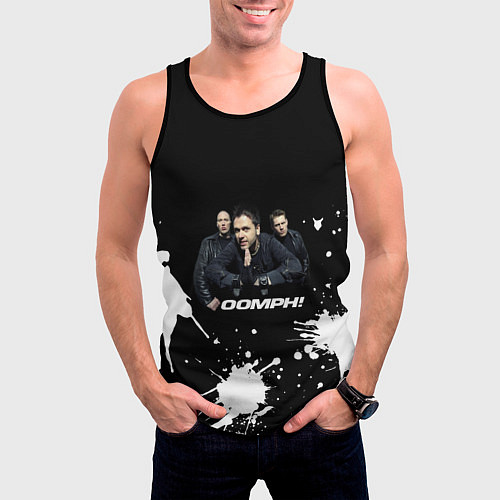 Мужская майка без рукавов Группа OOMPH! / 3D-Черный – фото 3