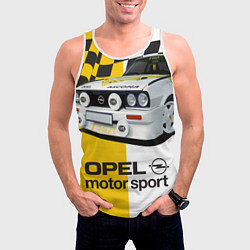 Майка-безрукавка мужская Opel Motor Sport: Ascona B, цвет: 3D-белый — фото 2