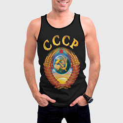 Майка-безрукавка мужская Советский Союз, цвет: 3D-черный — фото 2
