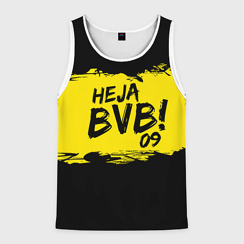 Мужская майка без рукавов Heja BVB 09 / 3D-Белый – фото 1