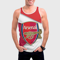 Майка-безрукавка мужская FC Arsenal, цвет: 3D-белый — фото 2