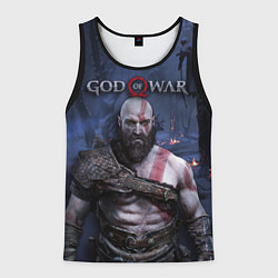 Майка-безрукавка мужская God of War: Kratos, цвет: 3D-черный