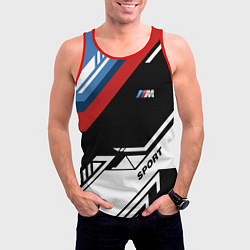 Майка-безрукавка мужская BMW GEOMETRY SPORT БМВ M PERFORMANCE, цвет: 3D-красный — фото 2