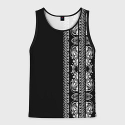 Майка-безрукавка мужская Узор маори, цвет: 3D-черный