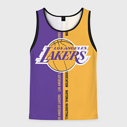 Майка-безрукавка мужская NBA: LA Lakers, цвет: 3D-черный