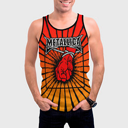 Майка-безрукавка мужская Metallica Fist, цвет: 3D-черный — фото 2