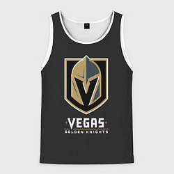 Майка-безрукавка мужская Vegas: Golden Knights, цвет: 3D-белый