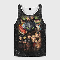 Мужская майка без рукавов How to Train Your Dragon