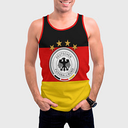 Майка-безрукавка мужская Немецкий футбол, цвет: 3D-красный — фото 2