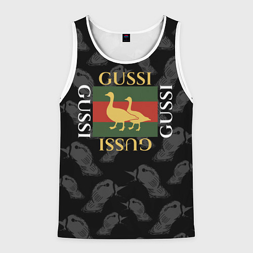 Мужская майка без рукавов GUSSI Style / 3D-Белый – фото 1