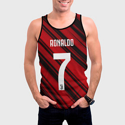 Майка-безрукавка мужская Ronaldo 7: Red Sport, цвет: 3D-черный — фото 2