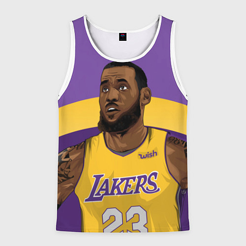 Мужская майка без рукавов LeBron 23: Lakers / 3D-Белый – фото 1