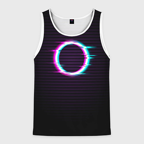 Мужская майка без рукавов Глич-кольцо / 3D-Белый – фото 1