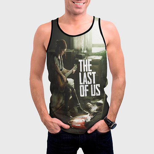 Мужская майка без рукавов The Last of Us: Guitar Music / 3D-Черный – фото 3