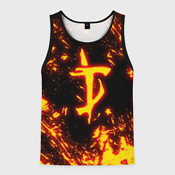 Майка-безрукавка мужская DOOM: The Crucible, цвет: 3D-черный